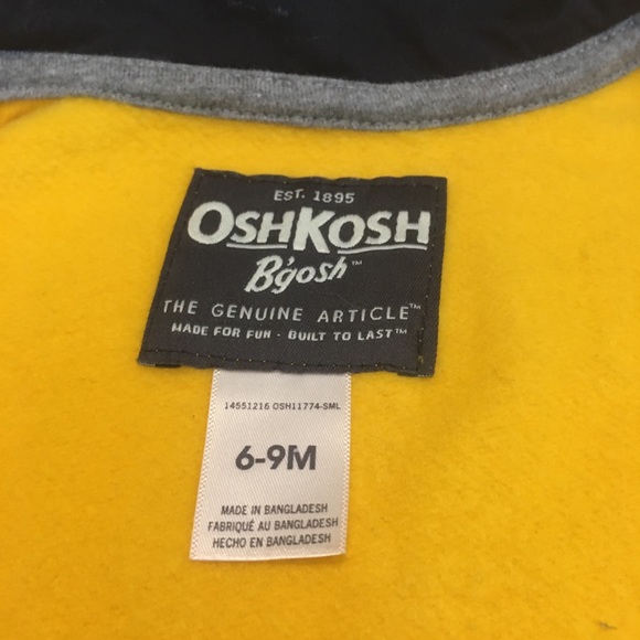 6-9m (2/$20) OshKosh Hoodie - Picture 8 of 11